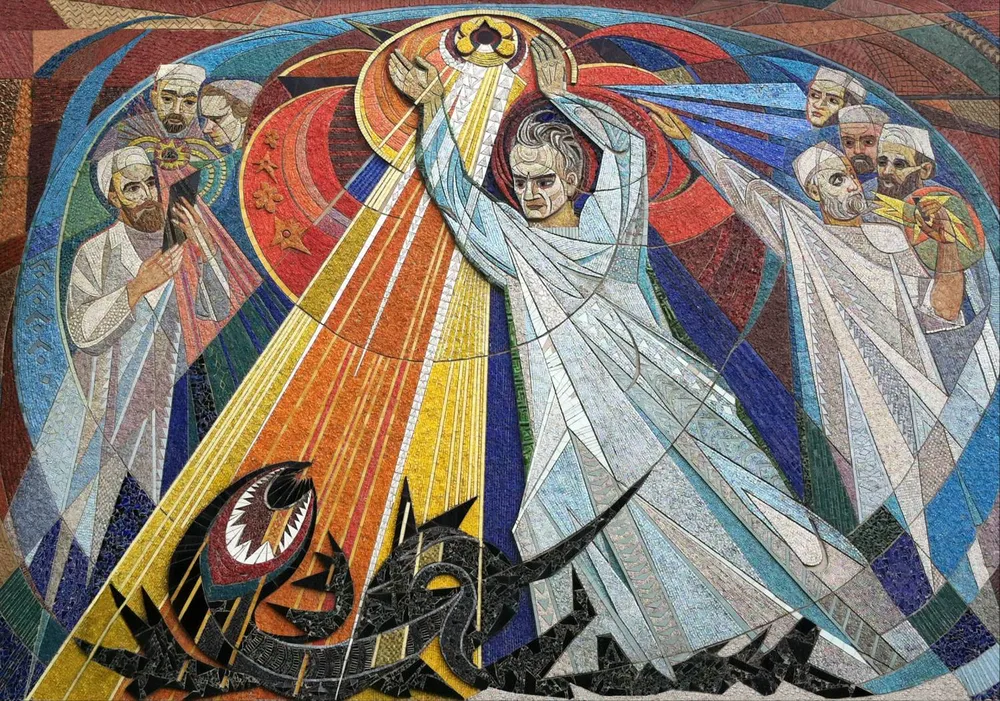 Ukrainian mosaic mural — artistic heritage