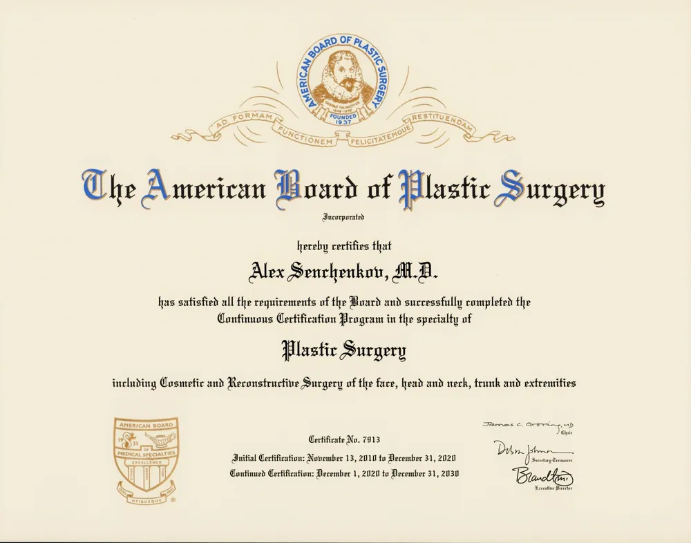 American Board of Plastic Surgery — Continuous Certification in Plastic Surgery